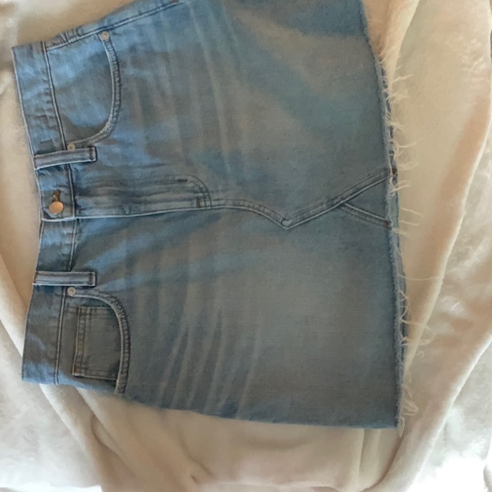 Madewell jean skirt